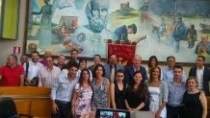 Il sindaco Messinese insieme con i nuovi trenta consiglieri comunali